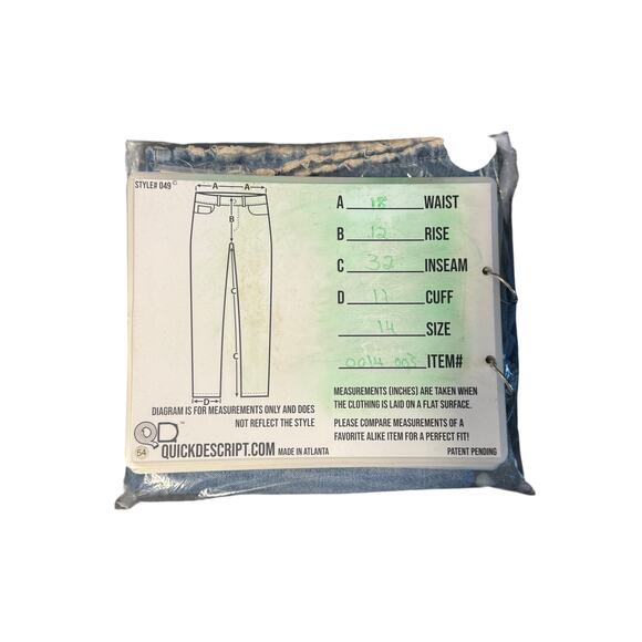 H&M wide regular fith ultra High waist coupe large denim jeans women sz 14 - Picture 7 of 8